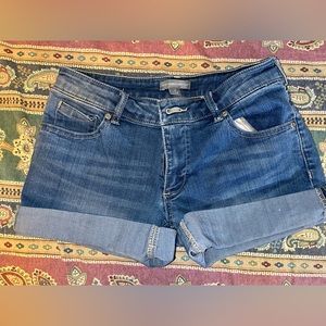 low rise jean shorts